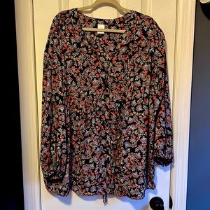 Terra and Sky Button Front Top - NWT 3XL